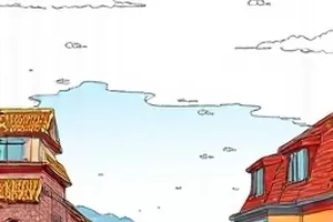 雾海灯塔：守夜人提着风灯站在礁石上的画面