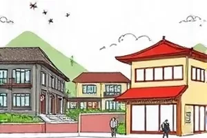 银线回廊：走廊尽头挂着倒转时钟的画面