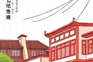 纸鸢与铁轨：纸风筝掠过铁轨上空的画面